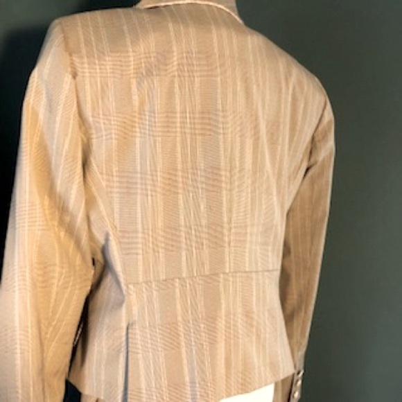 Signature pink and tan suit, pink ribbons and trim , lace buttons - Picture 4 of 14